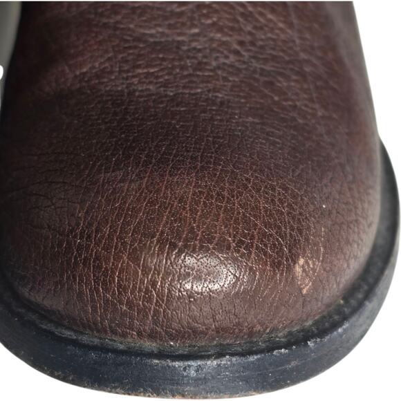 Frye Melissa Back Zip Button Boots‎ Dark Brown Size 6B - Picture 8 of 15